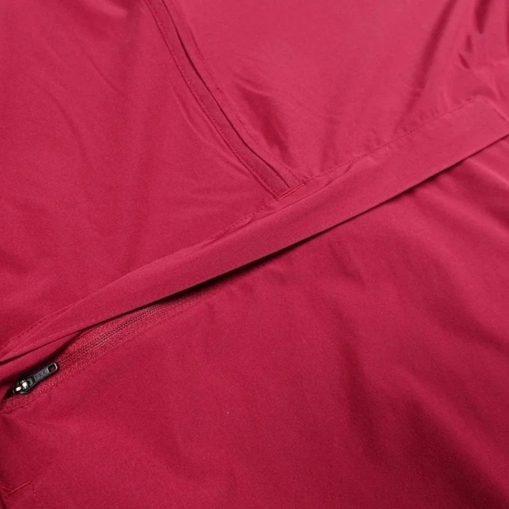New Adidas 1/4 Zip Pullover Jacket Burgundy XXL Athletic Training Windbreaker - Picture 7 of 8
